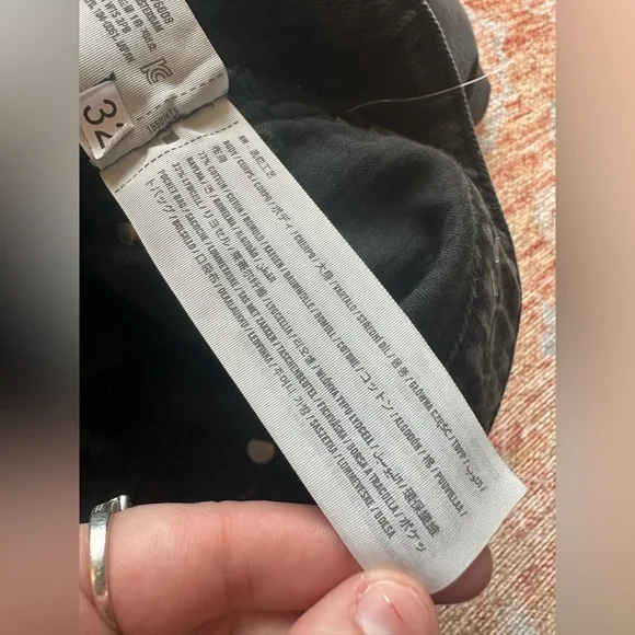 NWT Abercrombie and Fitch Drapey Rigid High Rise Loose Jean black size 34 18R - Picture 3 of 8